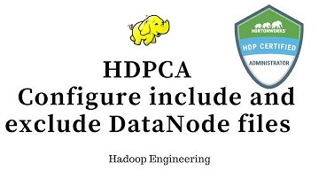 HDPCA Configure Include and exclude Data Node Files