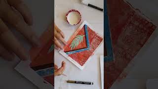 Mixed Media Gelli Plate BOHO Collage