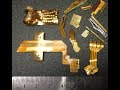 Recovering Gold from plated ribbon wire, ink and other gold plated plastics.  -MooseScrapper