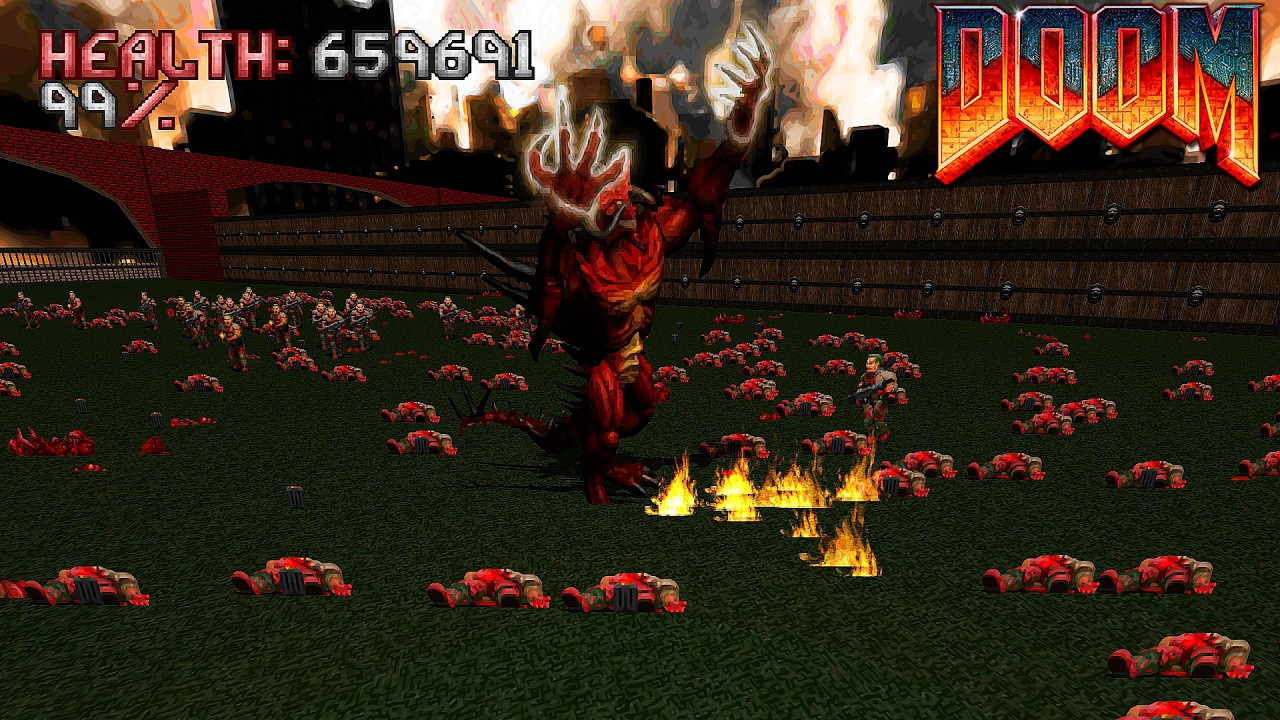 Diablo (full version) vs 12000 DOOM Monsters | Cinematic Massive Battle ...