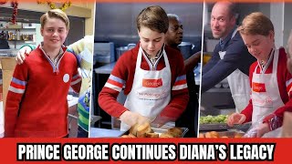 William Takes George To Help Christmas Lunch For Homeless Charity — A Beautiful Father-Son Moment