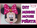 DIY MINNIE MOUSE PINATA version2 ( IDEA; HOW TO ) cómo hacer piñata de ratón minnie #lourdestinydiy