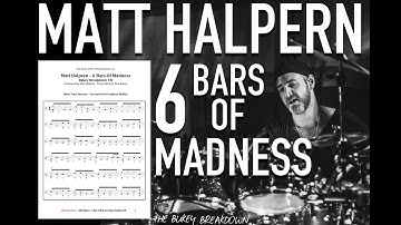 Matt Halpern - 6 Bars of Madness - The Bukey Breakdown Ep7 - Advanced Drum Lesson