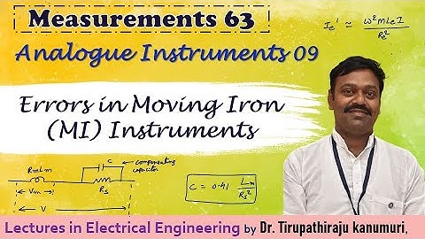 ME63 Errors in Moving Iron MI Instruments