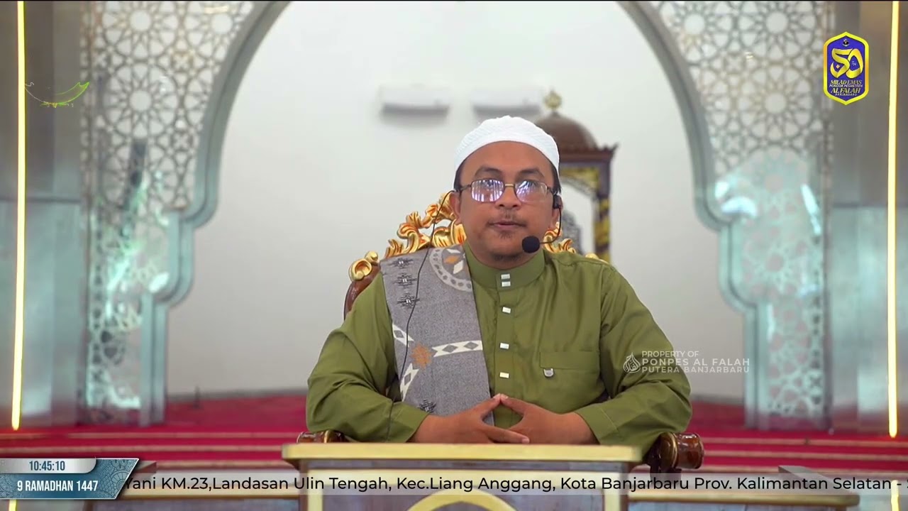 Hikmah Ramadhan dari Ustadz Isnain Adha, Lc. Dengan Tema 