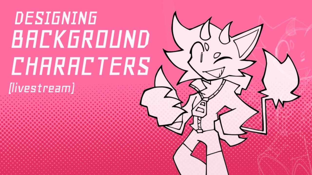 designing background characters! (ART STREAM) - YouTube
