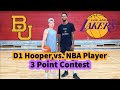 D1 Hooper vs. NBA Player 3 Point Contest!! (Lakers Forward Alfonzo McKinnie DOESN'T MISS!!)