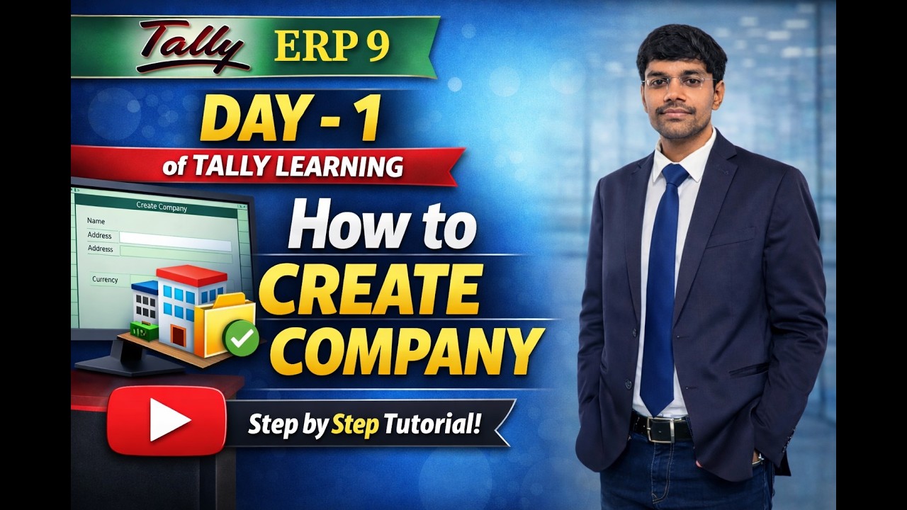 Learn Tally ERP 9 for Beginners | Day 1 – How to Create Company in ...