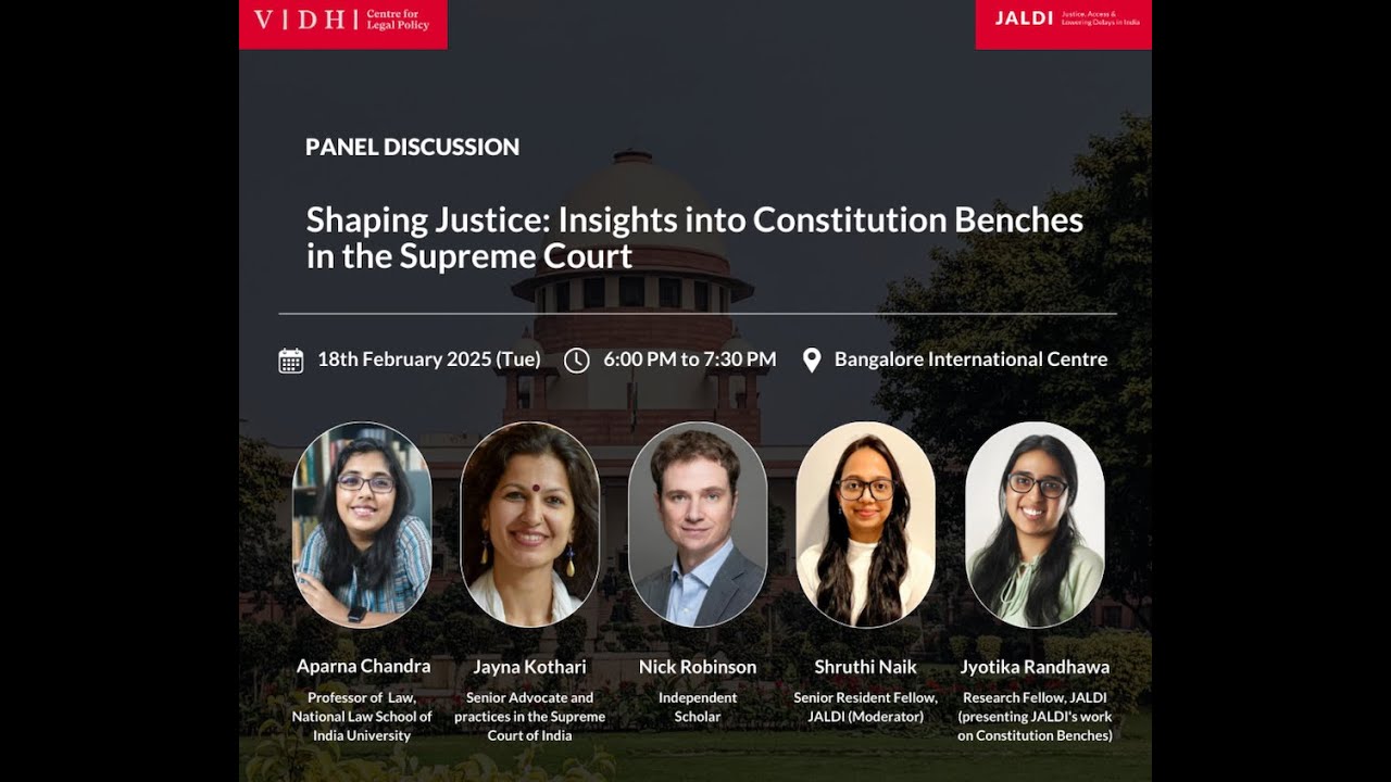 Shaping Justice: Insights into Constitution Benches in the Supreme ...