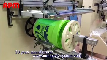 semi auto screen printer for bucket, screen printing machine for pails