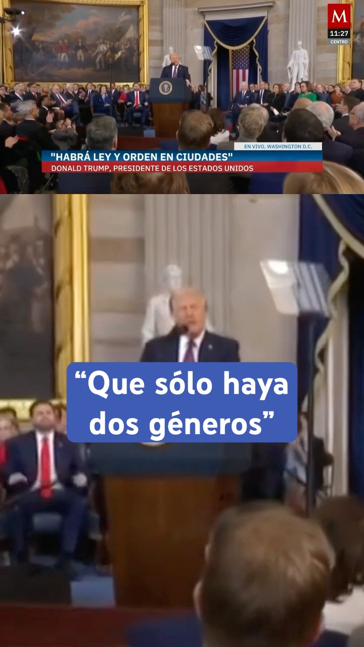 Trump anuncia que en su gobierno únicamente se reconocerá el género masculino y femenino #shorts