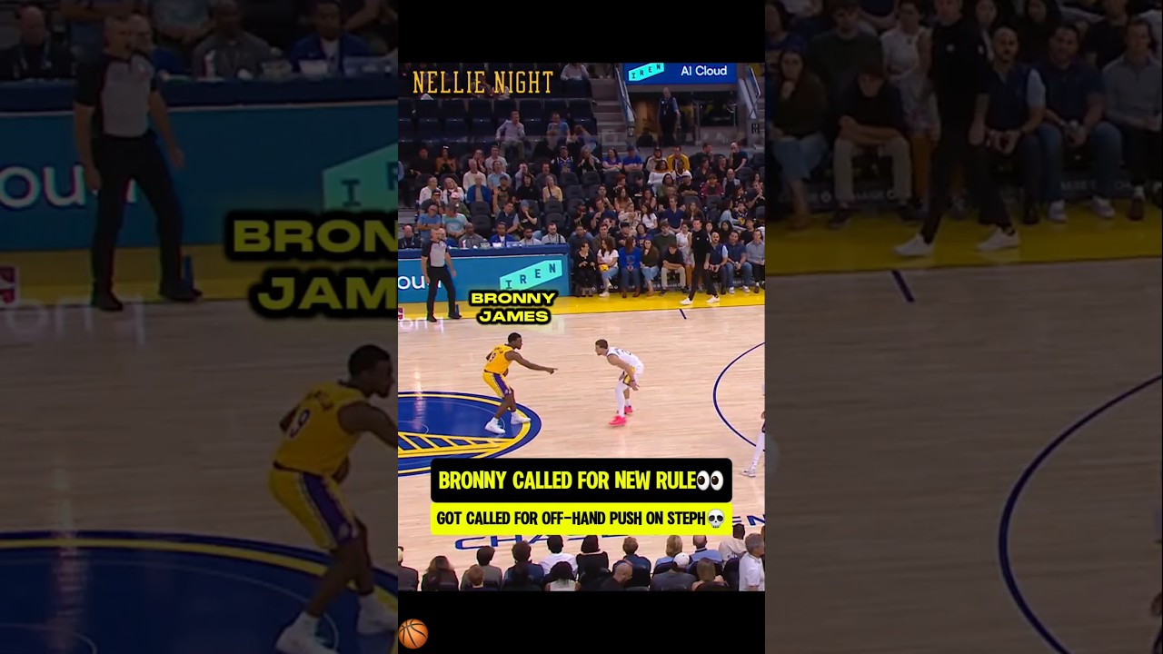 Bronny got called for NEW push-off RULE👀