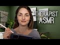 Asmr  your first therapy appointment asking you questions