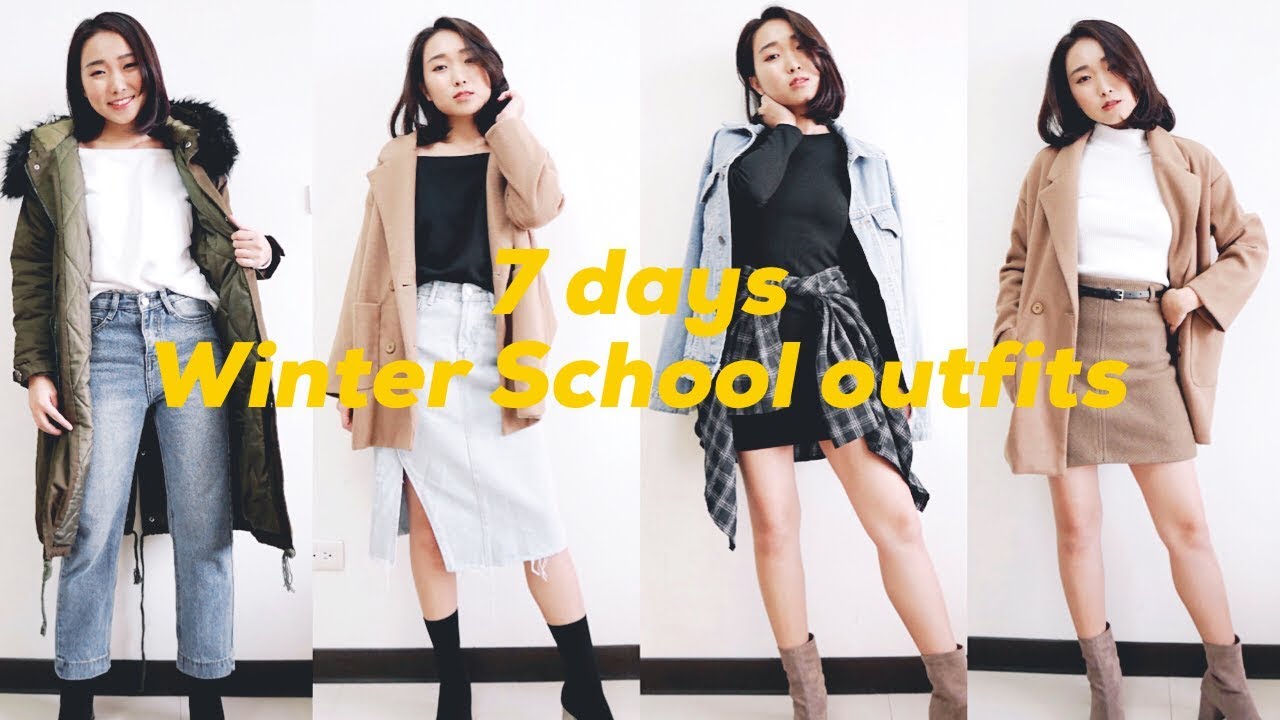 學生一週穿搭｜7 DAYS WINTER SCHOOL OUTFITS YouTube