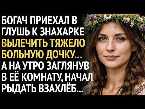 Богач приехал в ГЛУШЬ к знахарке ВЫЛЕЧИТЬ тяжело больную ДОЧКУ. Заглянув утром в её хижину, обомлел