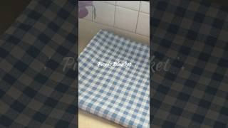 Sewing a Picnic Blanket ✂️🧵 | 12 Hours of Work #asmr #sewing
