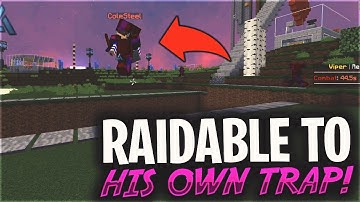 HIS OWN TRAP MADE HIM RAIDABLE IN 5 SECONDS... | Minecraft HCF