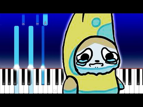 Banana Cat Accident - Happy Happy Happy (EASY Piano Tutorial)