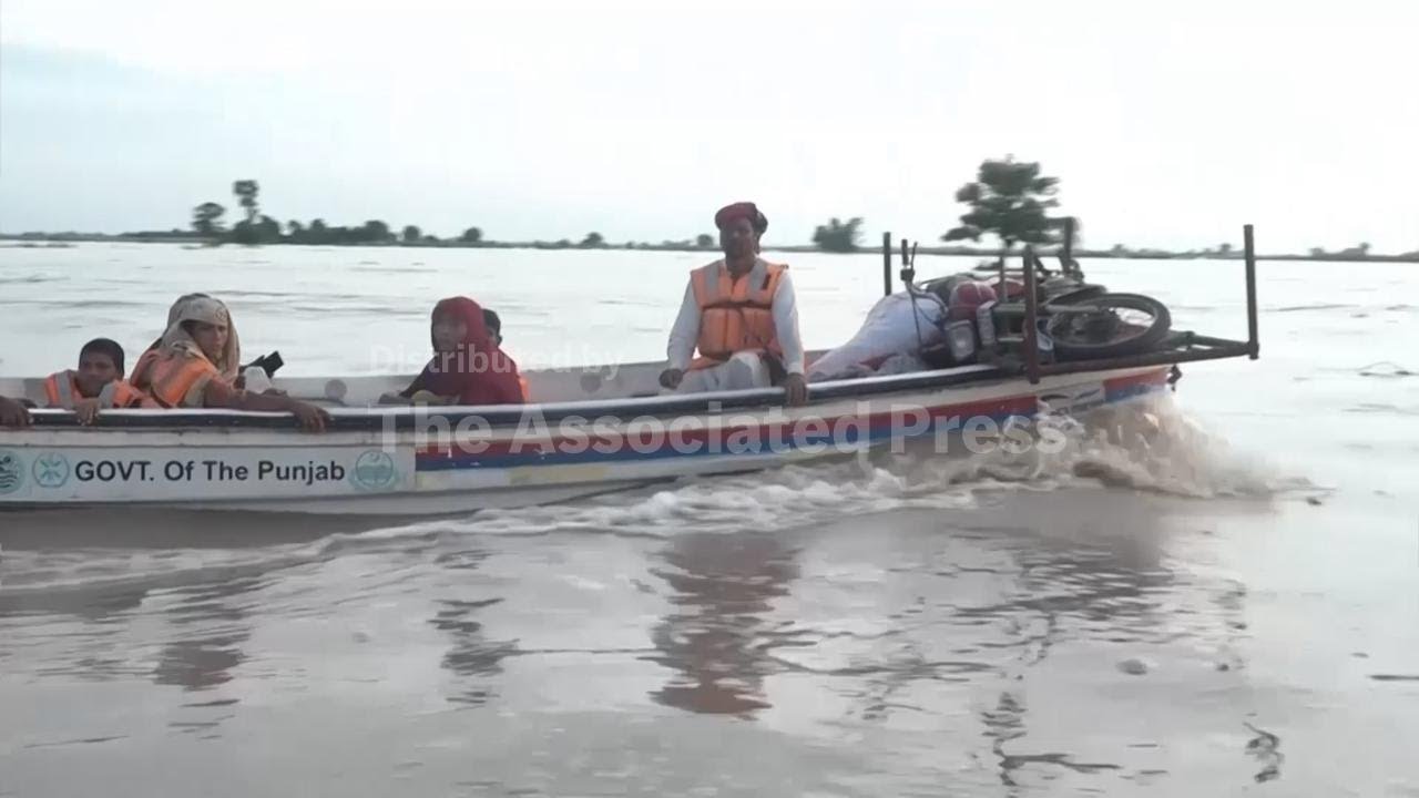 'Our houses were submerged': Thousands evacuated from catastrophic flooding in Pakistan's Punjab