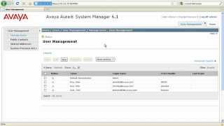 How to create OPTIM users in Avaya Aura System Manager