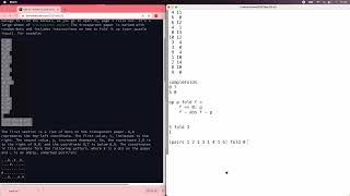 AoC 2021 Day 13 using Ivy [Folding grids]