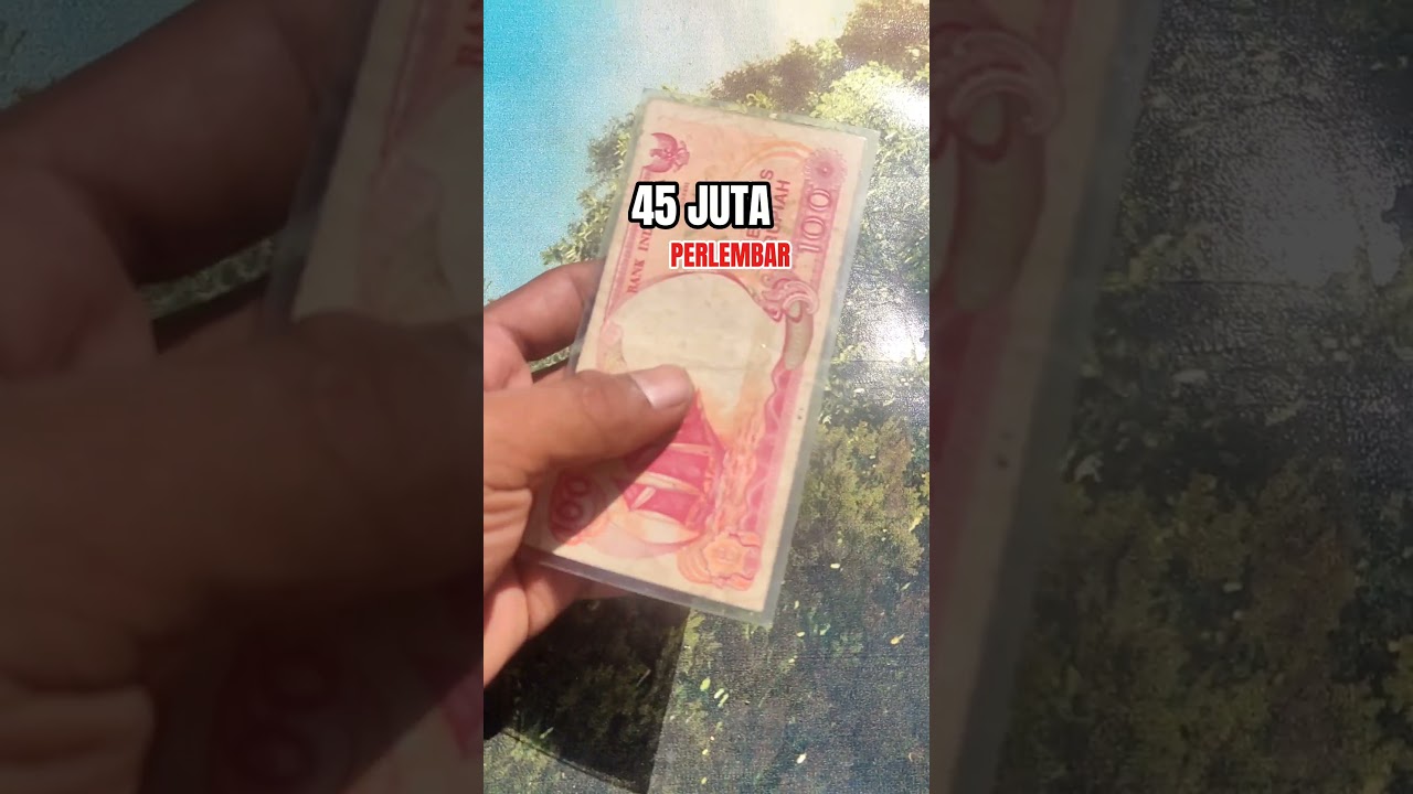 salah satu uang kertas kuno langka 100 rupiah gambar perahu pinisi 