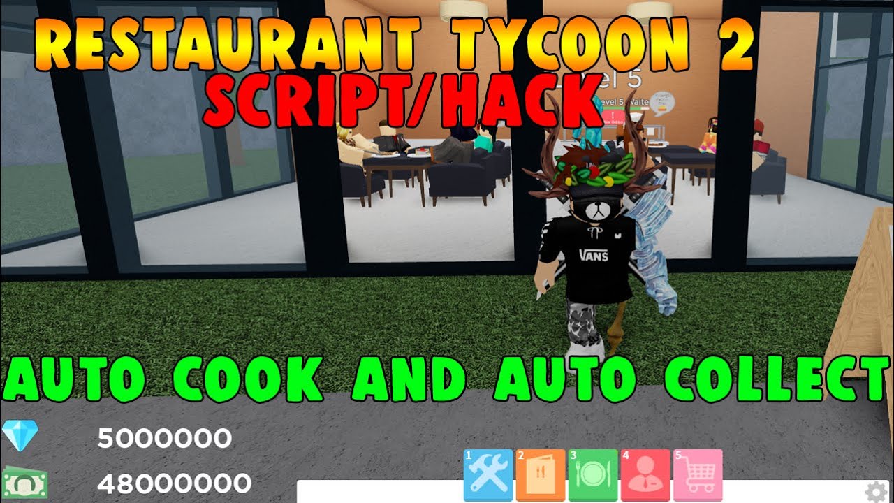 RESTAURANT TYCOON 2 SCRIPT | AUTO COOK & AUTO COLLECT MONEY ... - 