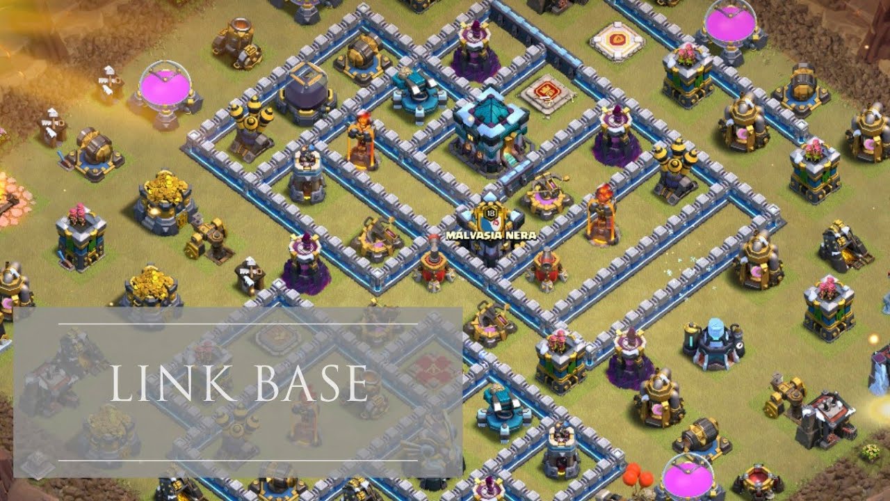 TH13 WAR BASE WITH LINK & REPLAY! 