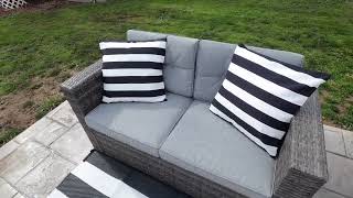 MIULEE Pack of 2 18x18 Outdoor Pillow Inserts, Outdoor Throw Pillows Water-Resistant Decorative