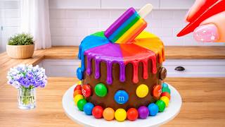 Amazing Rainbow Layers Cake 💕Best of Miniature Rainbow Ice Cream Cake Ideas by Ly Thi Linh