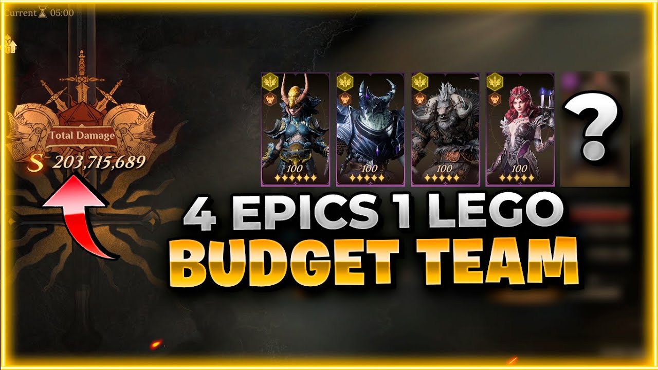 Урон более 200 миллионов! F2P: босс испытания «Команда против Тальвера» | Dragonheir: Silent Gods...