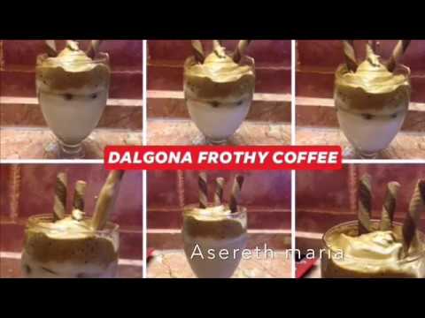 QUARANTINE COOKING: DALGONA COFFEE | TRENDING DALGONA, FRITHY COFFEE RECIPE | Asereth maria