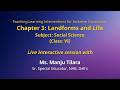 NCERT  Chapter 3: Landforms and LifeSubject: Social Science   (Class: VI)   Live