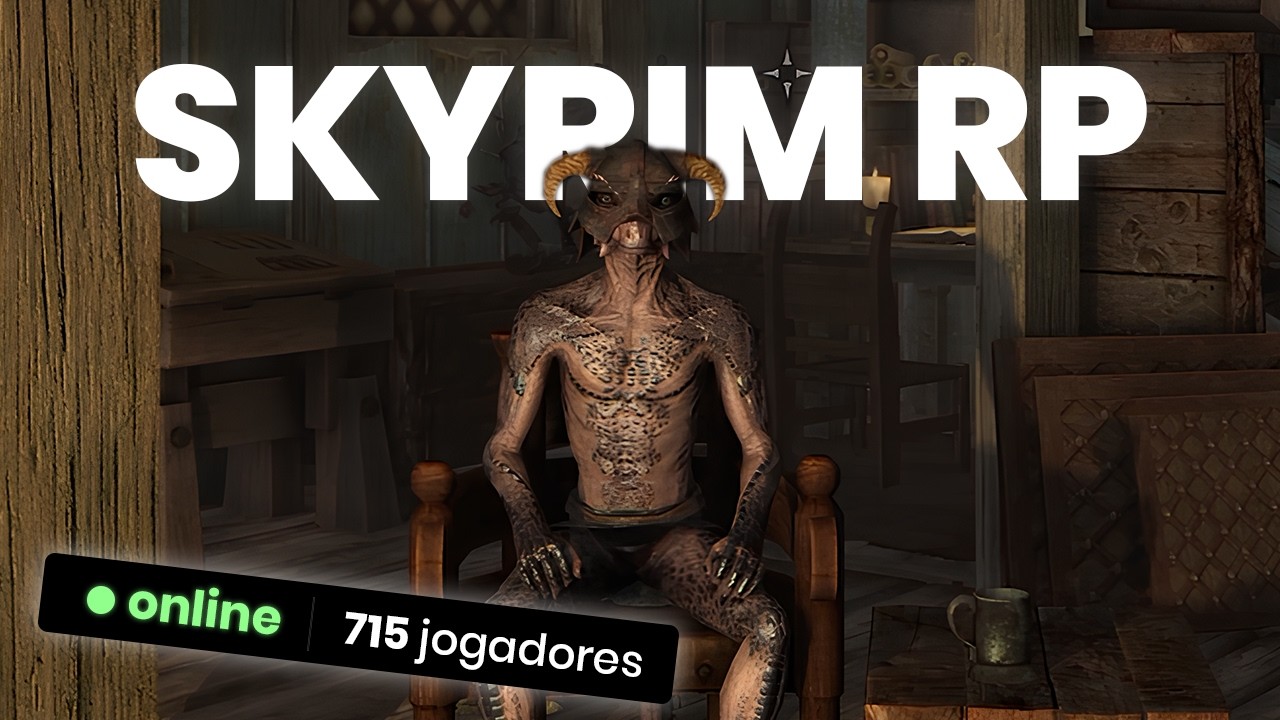 joguei no MAIOR servidor de SKYRIM RP DO MUNDO...