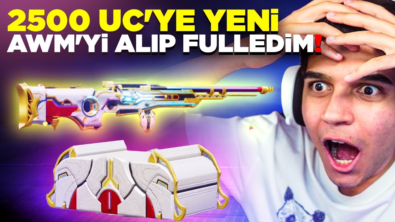 2500 UC'YE HEM YENİ AWM'Yİ ALDIM HEM DE FULLEDİM!! | PUBG Mobile