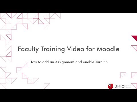 How to add an Assignment and enable Turnitin