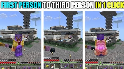 First Person To Third Person In 1 Click Minecraft Pe | Fpp To Tpp In 1 Click | Ultra Bittu Gamerz