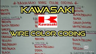 KAWASAKI WIRE COLOR CODING