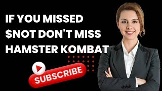 🔴 IF YOU MISSED NOTCOIN DON'T MISS HAMSTER KOMBAT