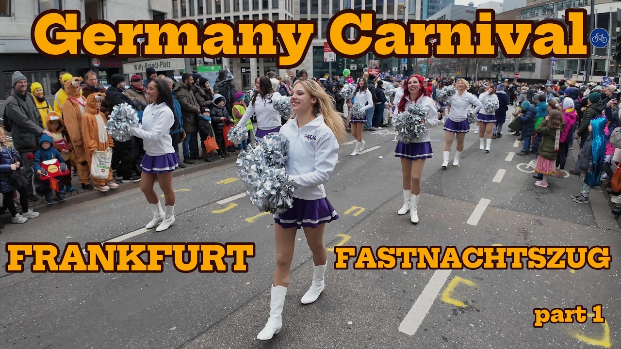 GERMANY CARNIVAL 2026: Huge Frankfurt Fastnachtszug Parade! (Part 1) 4K
