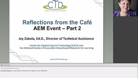 Accessible Educational Materials: Using AEM in Your Own Setting (Pt 2)