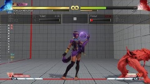 Street Fighter 5 Menat Hard Combo Trial 7