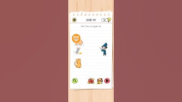 Get me a squirrel. brain test all star IQ level 177 solutions