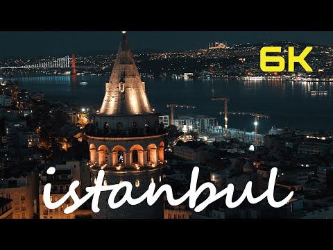 Gece İstanbul, Türkiye Drone Görüntüleri