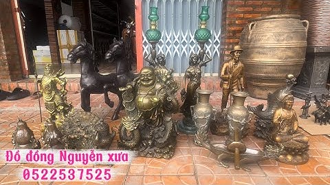 Ngày 6/11 Cặp chân đèn cô gái _ Cặp ngựa Long phụng _ Tượng Bác _  #đồcổ #đồđồng#đồđồngNguyễnXưa