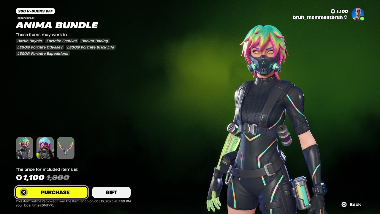 *NEW* Anima Skin! (Fortnite item shop) (October 12th, 2025)