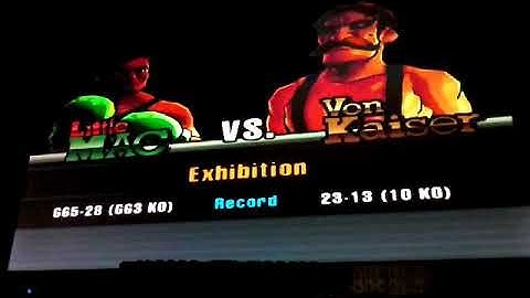 Punch out Wii contender Von Kaiser fight