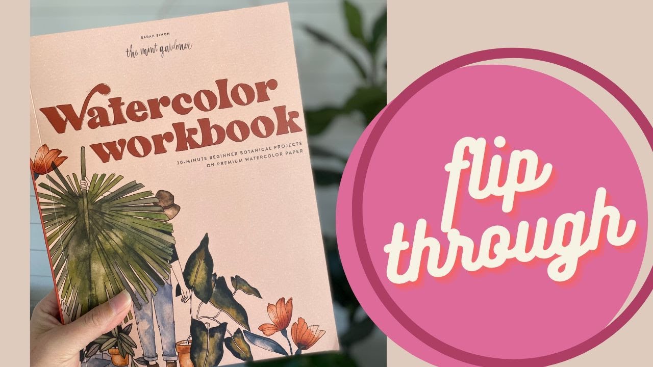 Watercolor Workbook flip through 