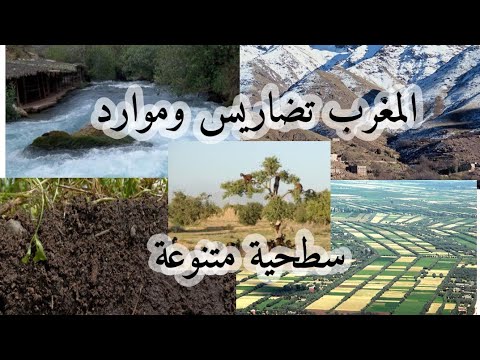 الاجتماعيات المستوى الثانية إعدادي درس المغرب تضاريس وموارد سطحية متنوعة