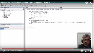 Excel VBA Avançado Célula em Alerta (piscando) Parte 2